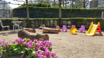 't Mini speeltuintje/zandbak